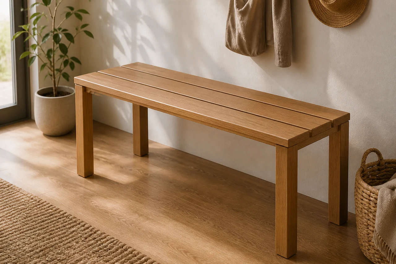 Low Outdoor Bench