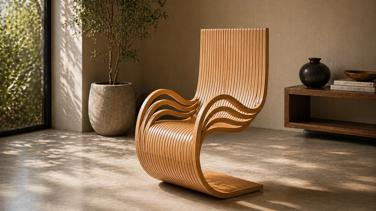 Curved-Back Chair