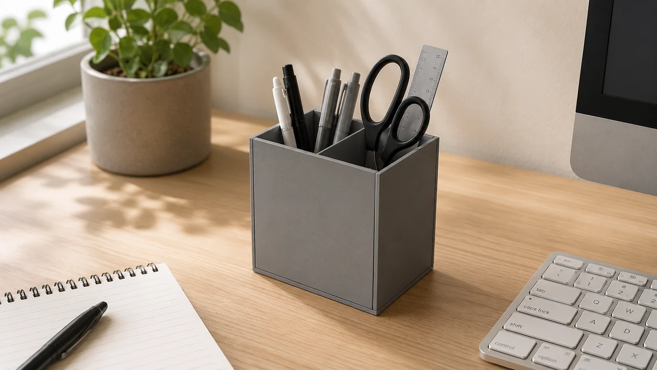 Double-Caddy Pen Holder
