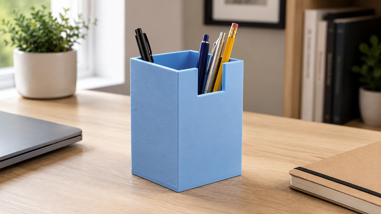 Square Scoop Pen Holder