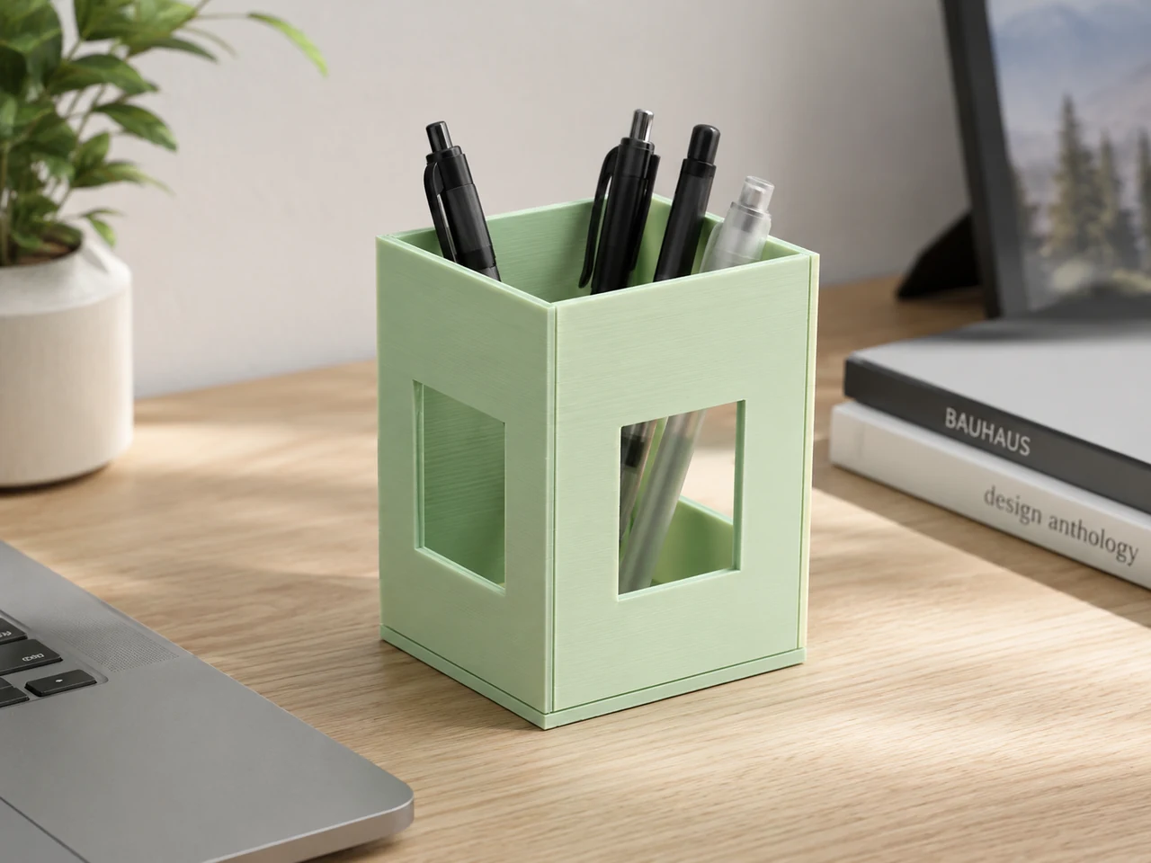 Window-Box Pen Holder