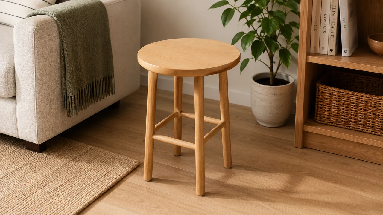 Splayed Round Stool