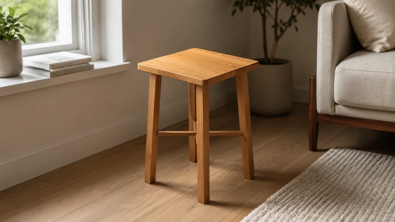 Splayed Square Stool
