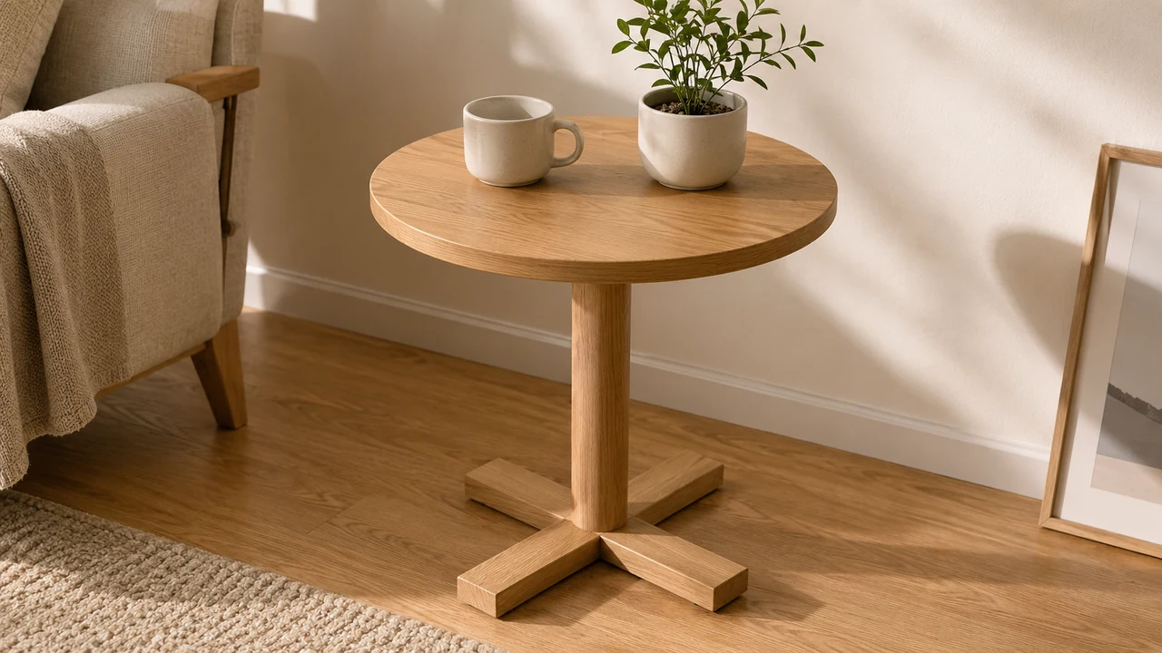 Pedestal Side Table