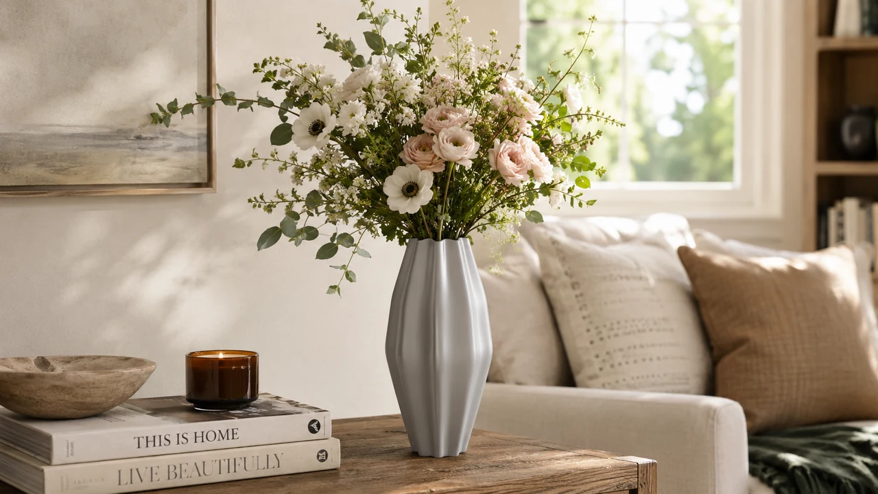 Fluted Wave Vase