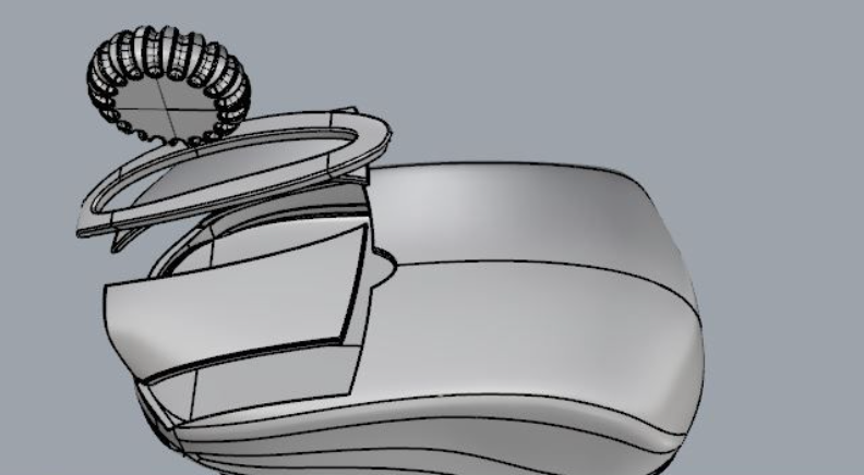 A mouse is a functional product assembled from multiple components
