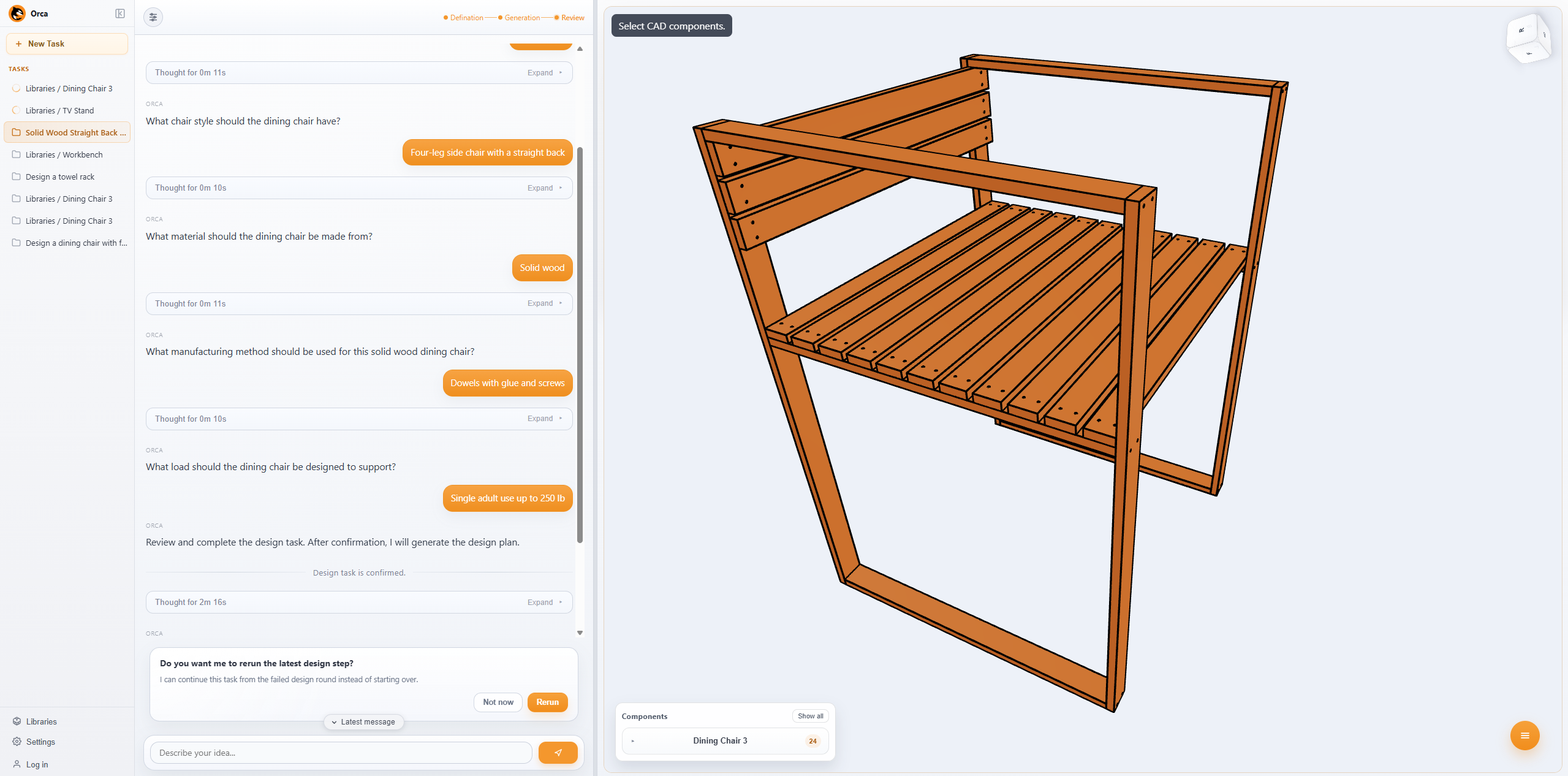 One workspace for understanding intention, generative design and editing models.