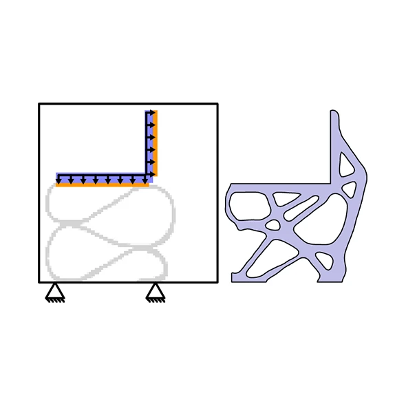 Interactive structural topology optimization with subjective scoring and drawing systems